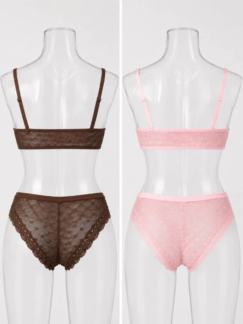 Wild‎ Fable Lace Mesh Lingerie Set Bundle XXL Pink Brown 2 Pack NWT